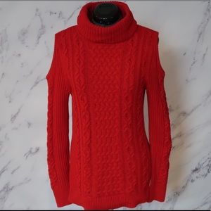 NWOT Macy’s Ruff Hewn Red Knit Sweater Sz M